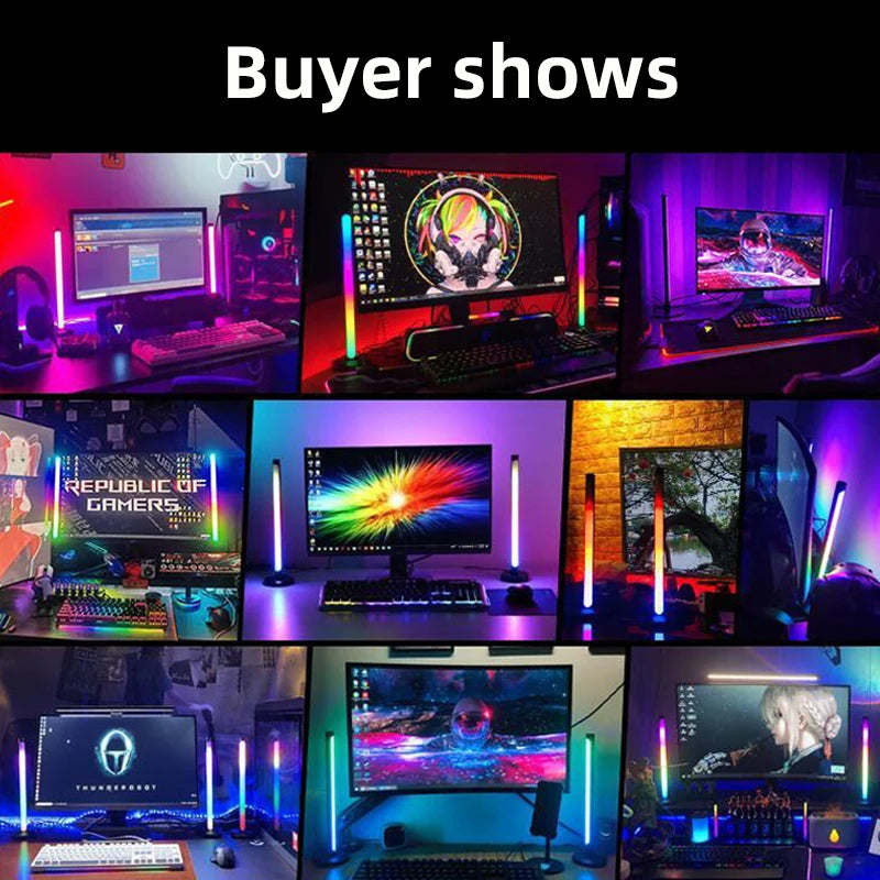 RGB Sound Pickup Light Gaming Room Atmosphere Light Night Light Computer Desktop Colorful Voice Controlled Music Rhythm Light